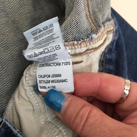 Calvin Klein Straight Leg Mid Rise Denim Jeans - Picture 7 of 12